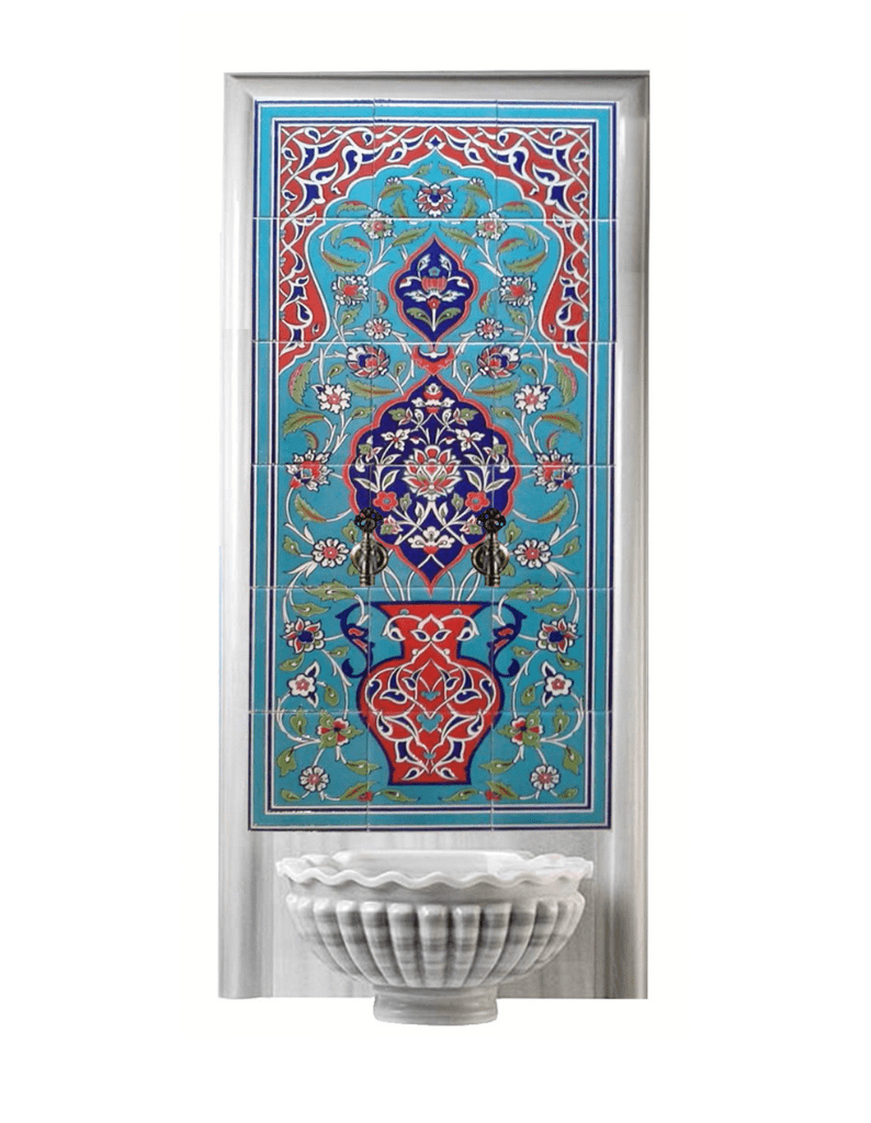 hamam-panolari-93- 60x120 Hamam Çini Pano Kırmızı Kemer, Lider Çini